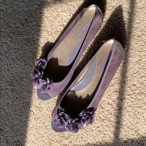 Open toe dress flats by Bandolino.